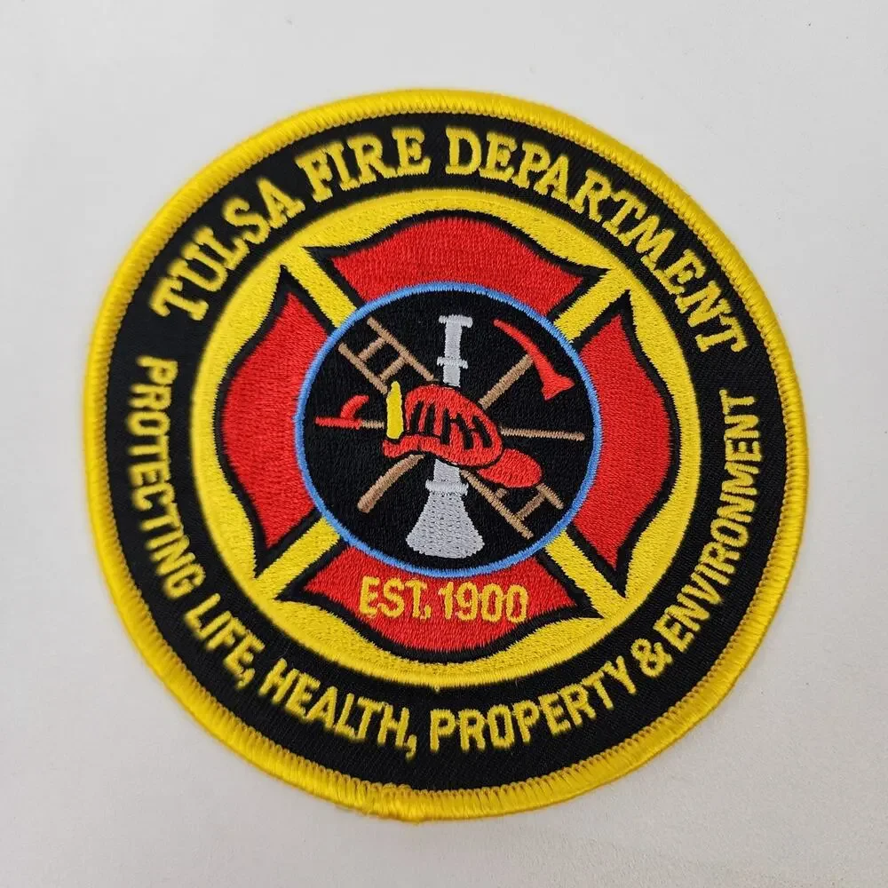 Lot 5 Fire Dept Patches Oklahoma City Tulsa Cavalier Air Stat Woods Cross Utah